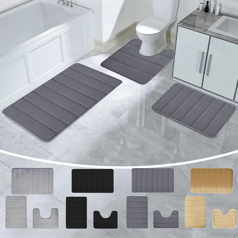 GoDesign 3 SET SOLID BATH MATS
