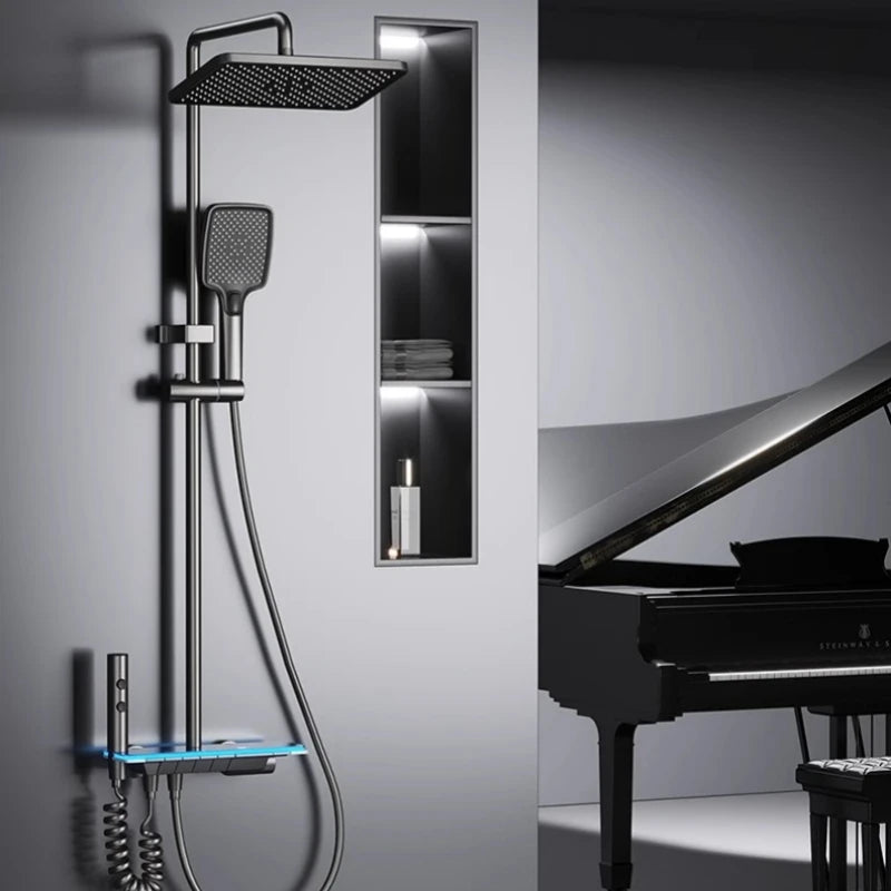 GoDesign RAINFALL SQUARE PIAN SHOWER