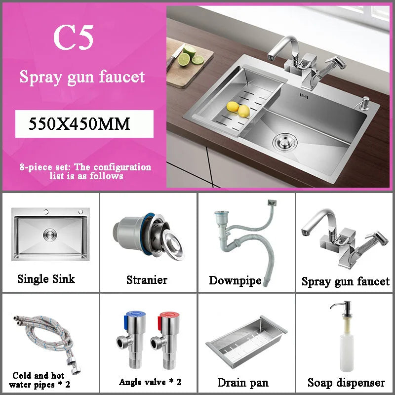 GoDesign SILVER WASHBASIN KITCHEN SINK