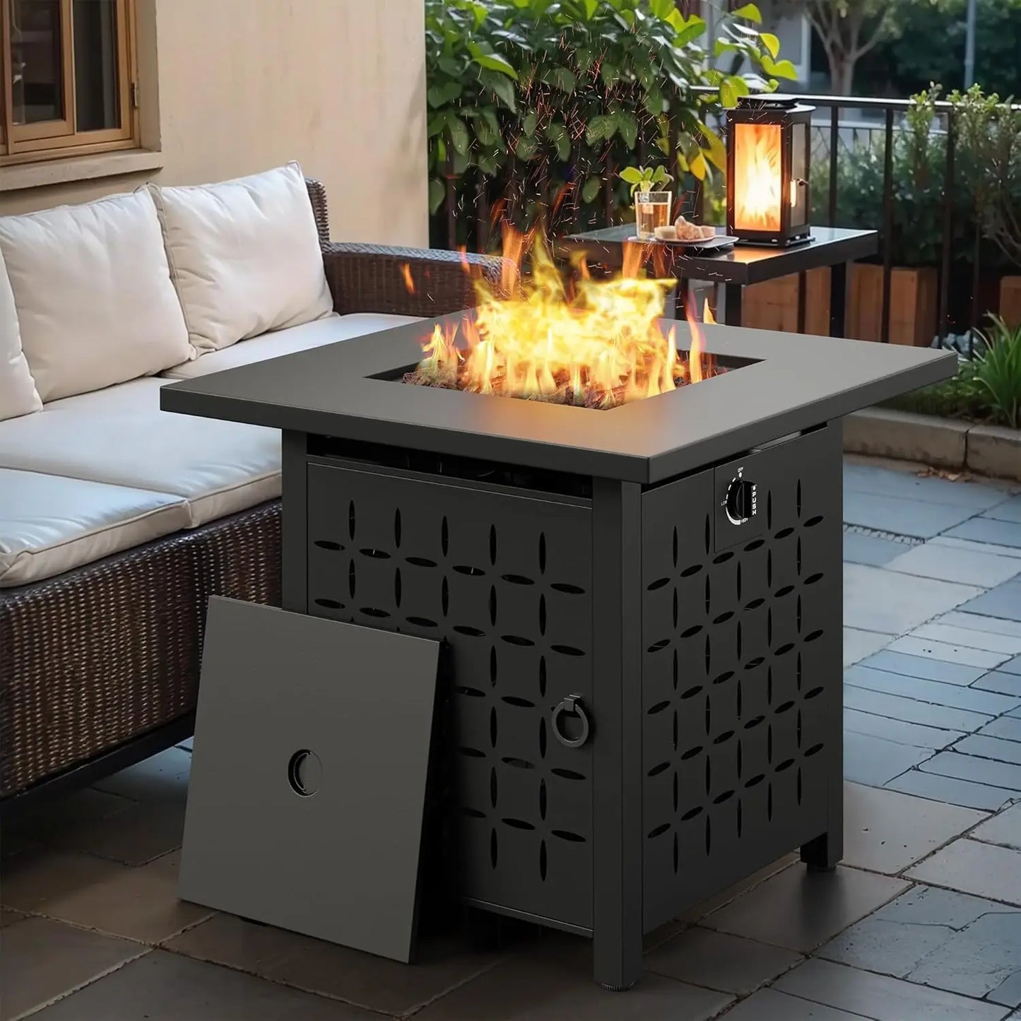 GoDesign LAVA ROCK OUTDOOR FIRE PIT