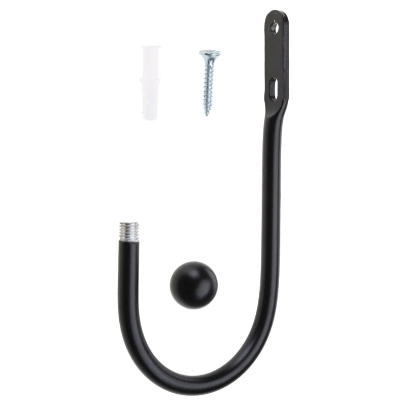 GoDesign SINGLE SET BLACK TIEBACK CURTAIN HOLDER