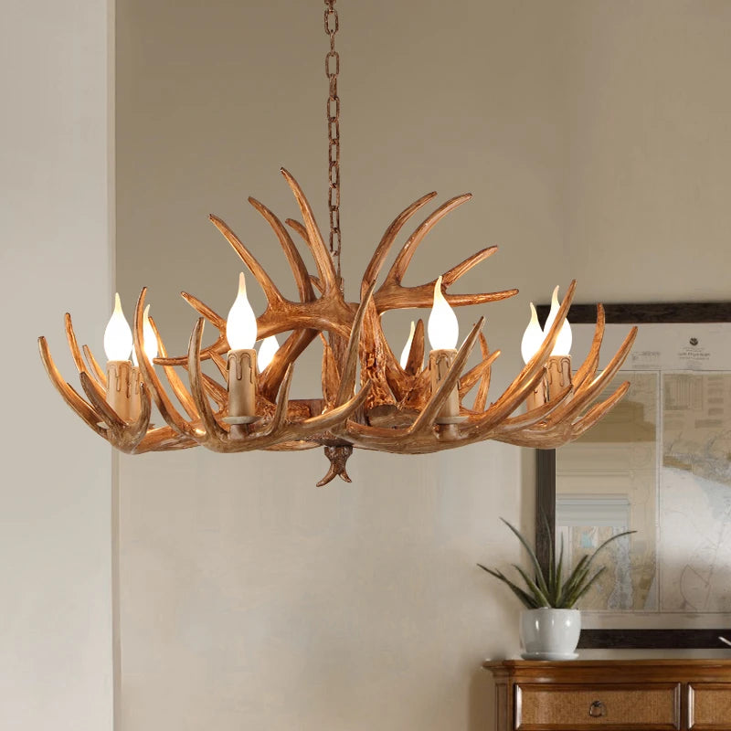 GoDesign DEER ANTLER LIVING ROOM CHANDELIER