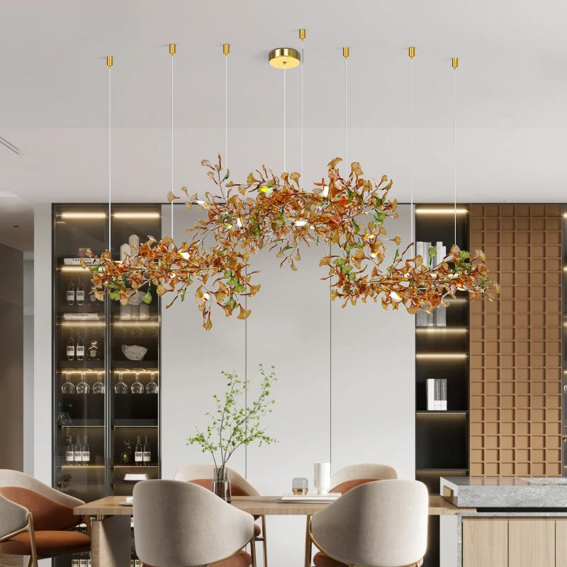 GoDesign AUTUMN GLASS LIVING ROOM CHANDELIER