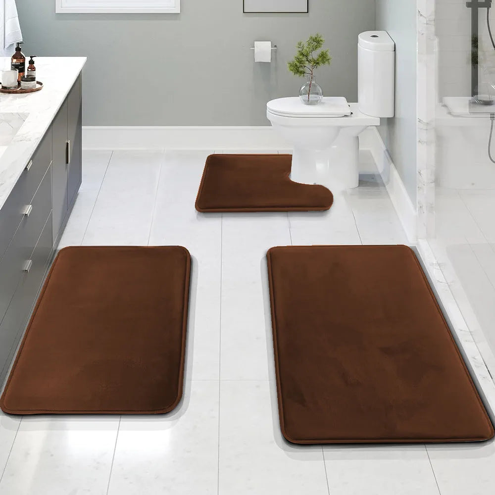 GoDesign 3 SET SOLID BATH MATS