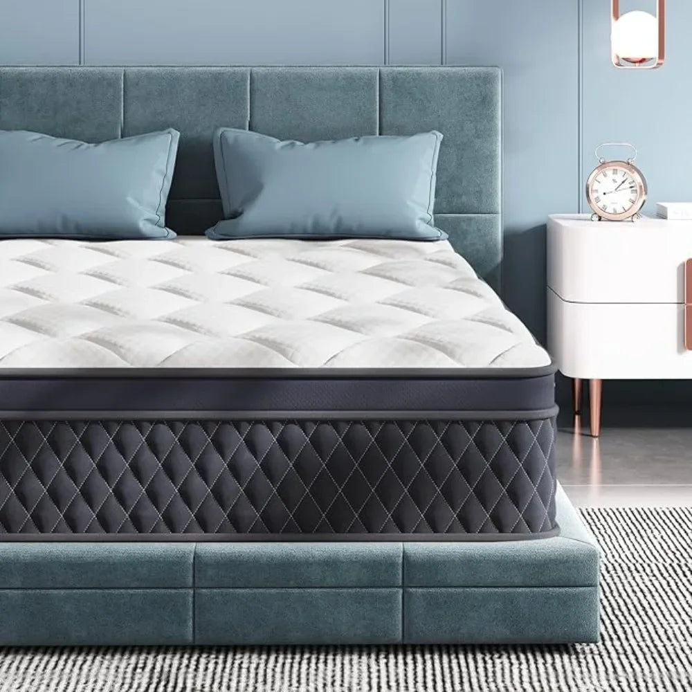 GoDesign KING SIZE DOUBLE BED FOAM SPRING MATTRESS