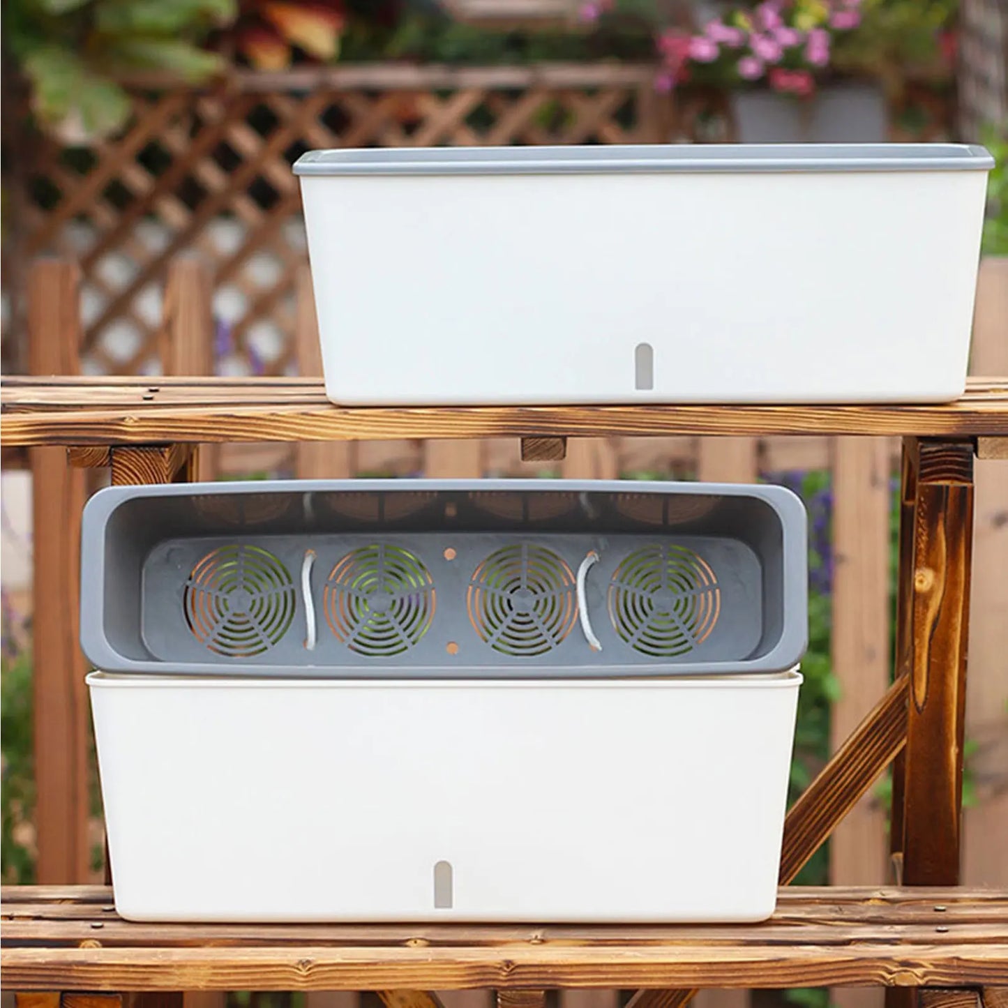 GoDesign REC SELF-WATERING PLANTER