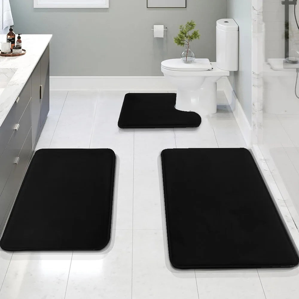 GoDesign 3 SET SOLID BATH MATS