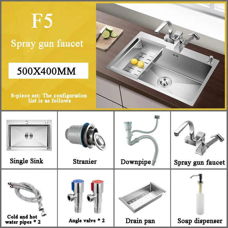 GoDesign SILVER WASHBASIN KITCHEN SINK