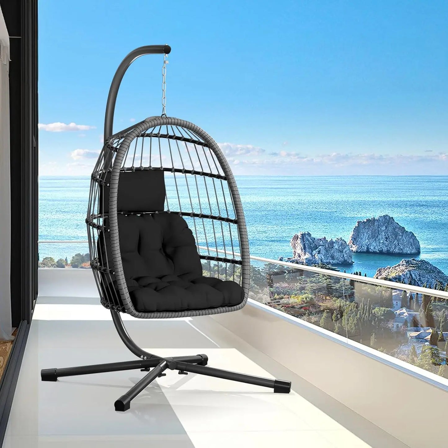 GoDesign WICKER PATIO HAMMOCK