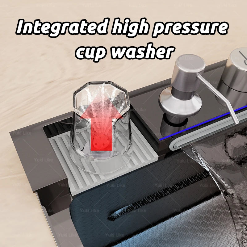 GoDesign BLACK WASHBASIN KITCHEN SINK