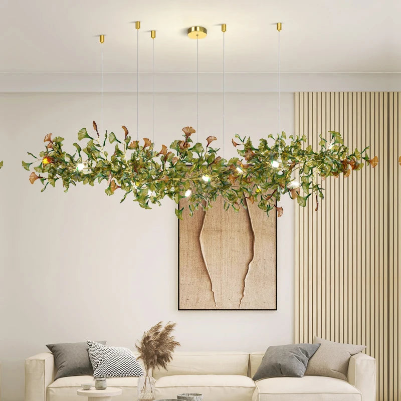 GoDesign AUTUMN GLASS LIVING ROOM CHANDELIER