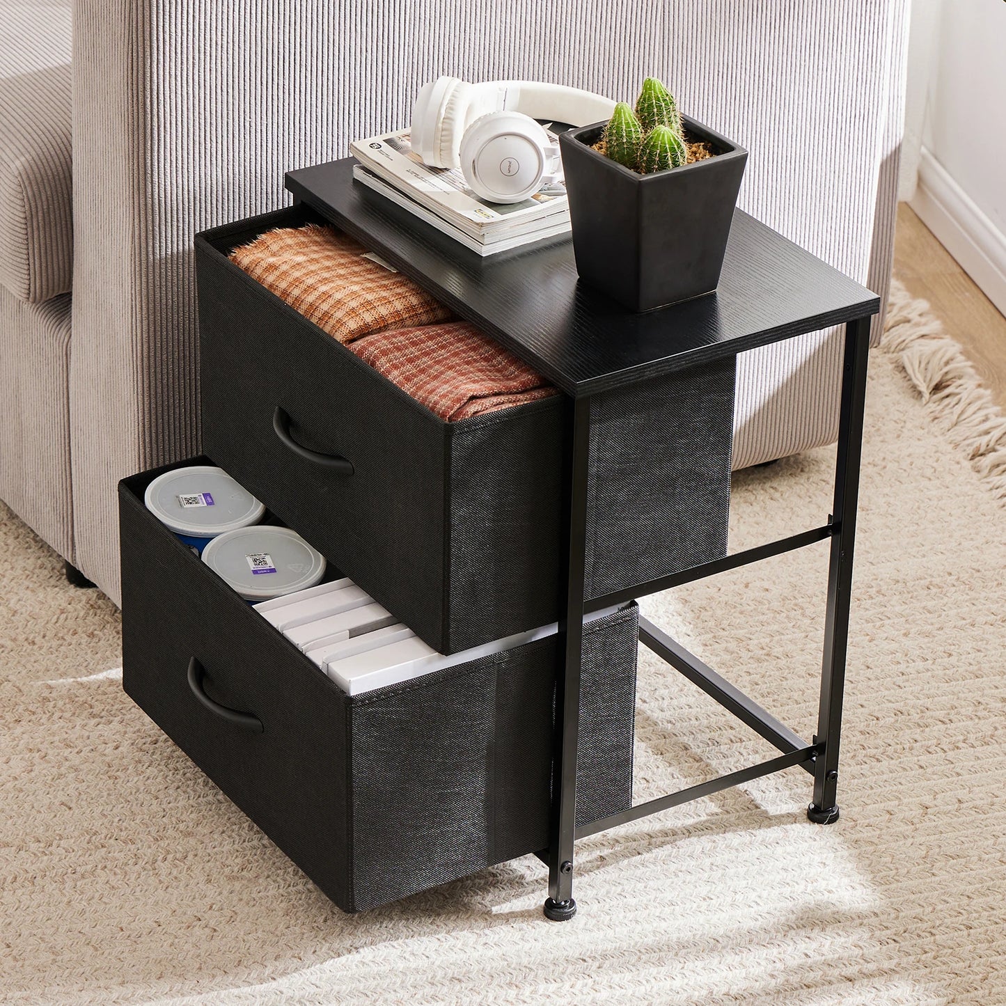 GoDesign CHEST DRAWER BEDSIDE TABLE
