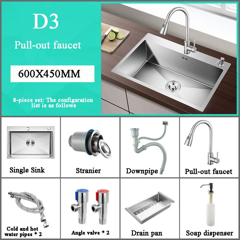 GoDesign SILVER WASHBASIN KITCHEN SINK
