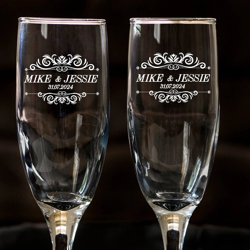 GoDesign LUIGI DECORATIVE CHAMPAGNE GLASS