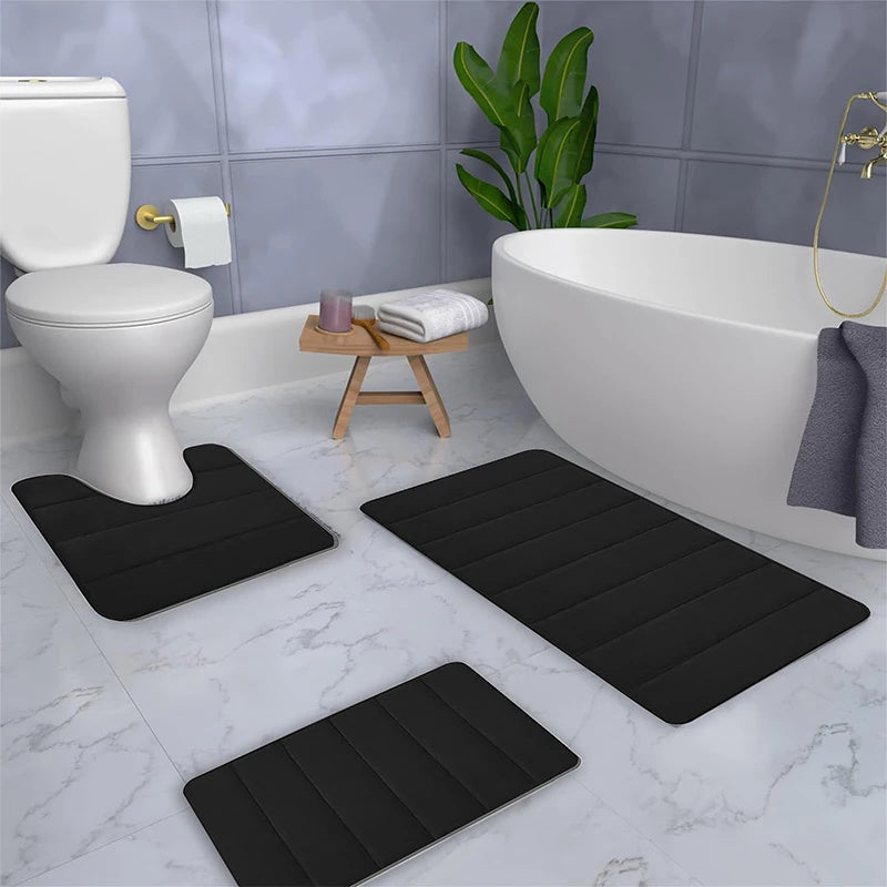 GoDesign 3 SET SOLID BATH MATS