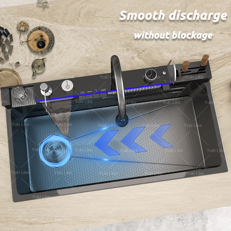 GoDesign BLACK WASHBASIN KITCHEN SINK