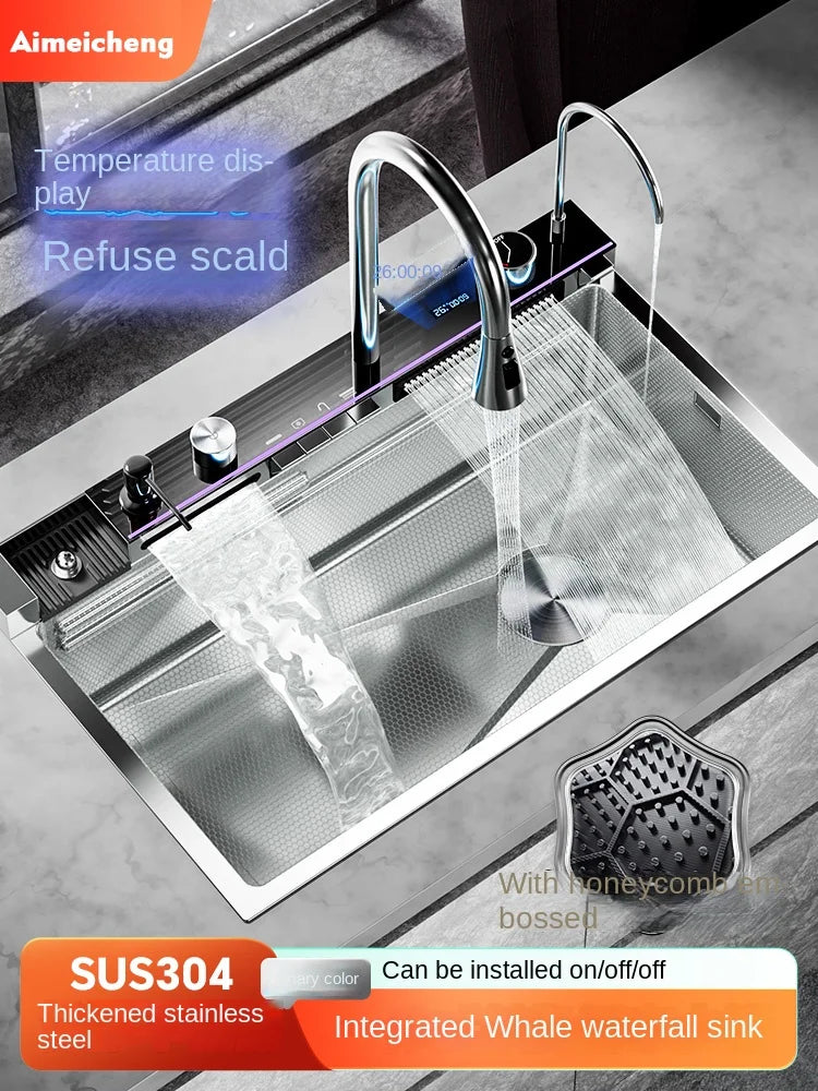 GoDesign SILVER MULTIFEATURE FAUCET WASHBASIN KITCHEN SINK