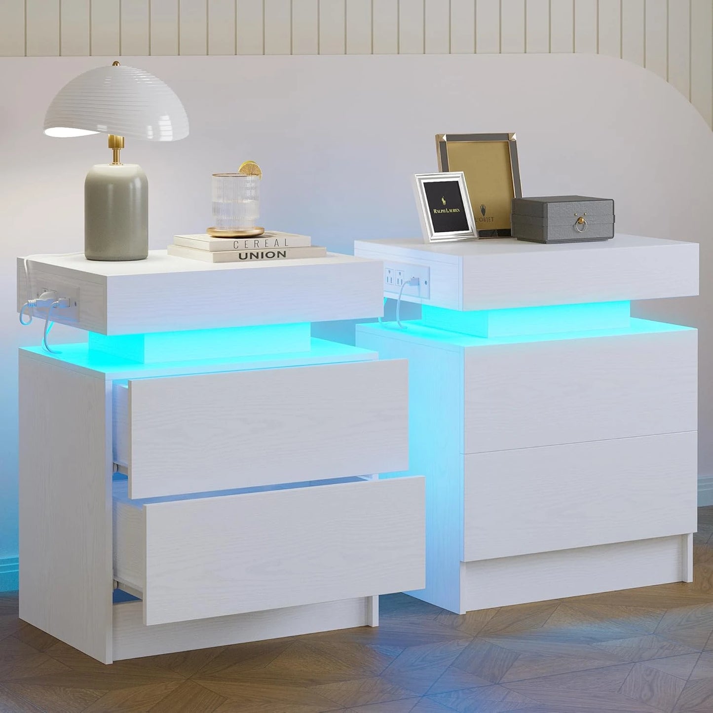 GoDesign SMART LED DRAWER BEDSIDE TABLE