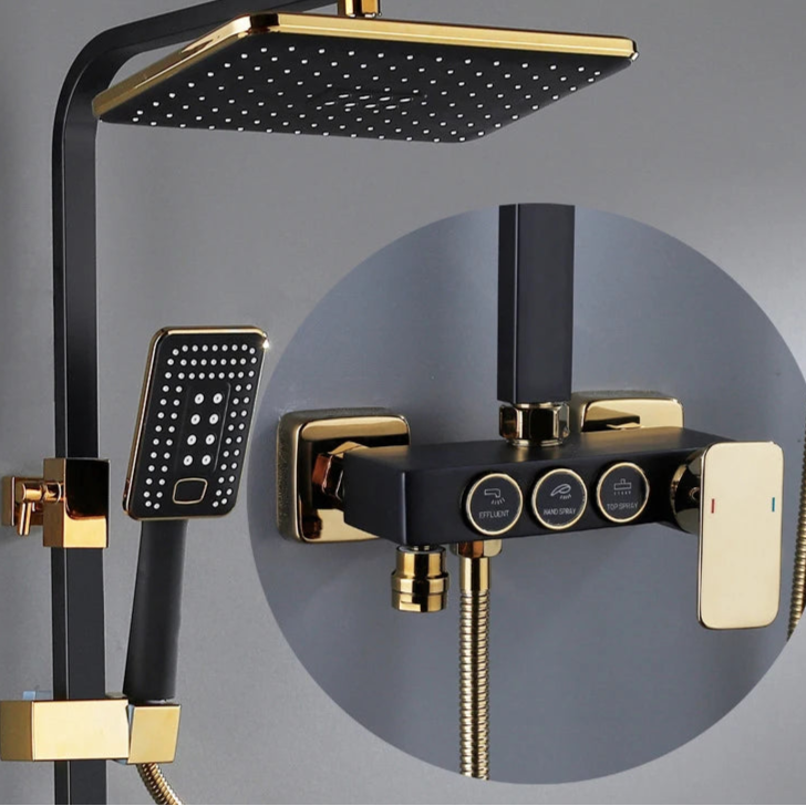 GoDesign RAINFALL SQUARE GRIFO SHOWER