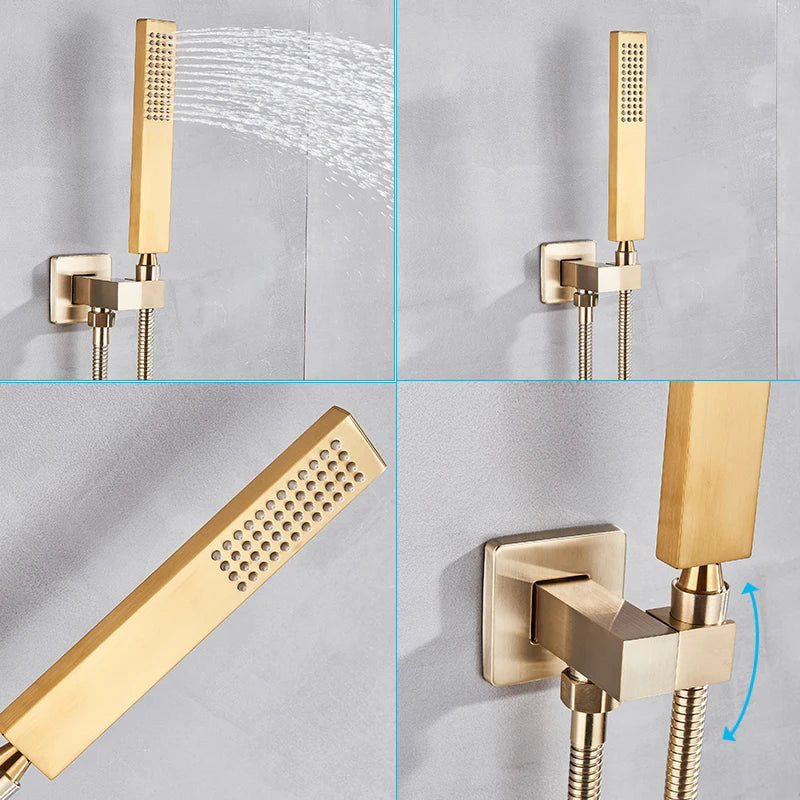 GoDesign RAINFALL SQUARE CEAL SHOWER