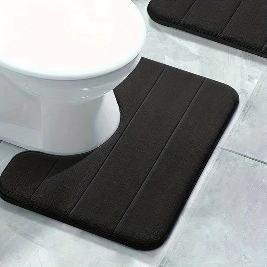 GoDesign 1 SET SOLID STRIPED BATH MATS
