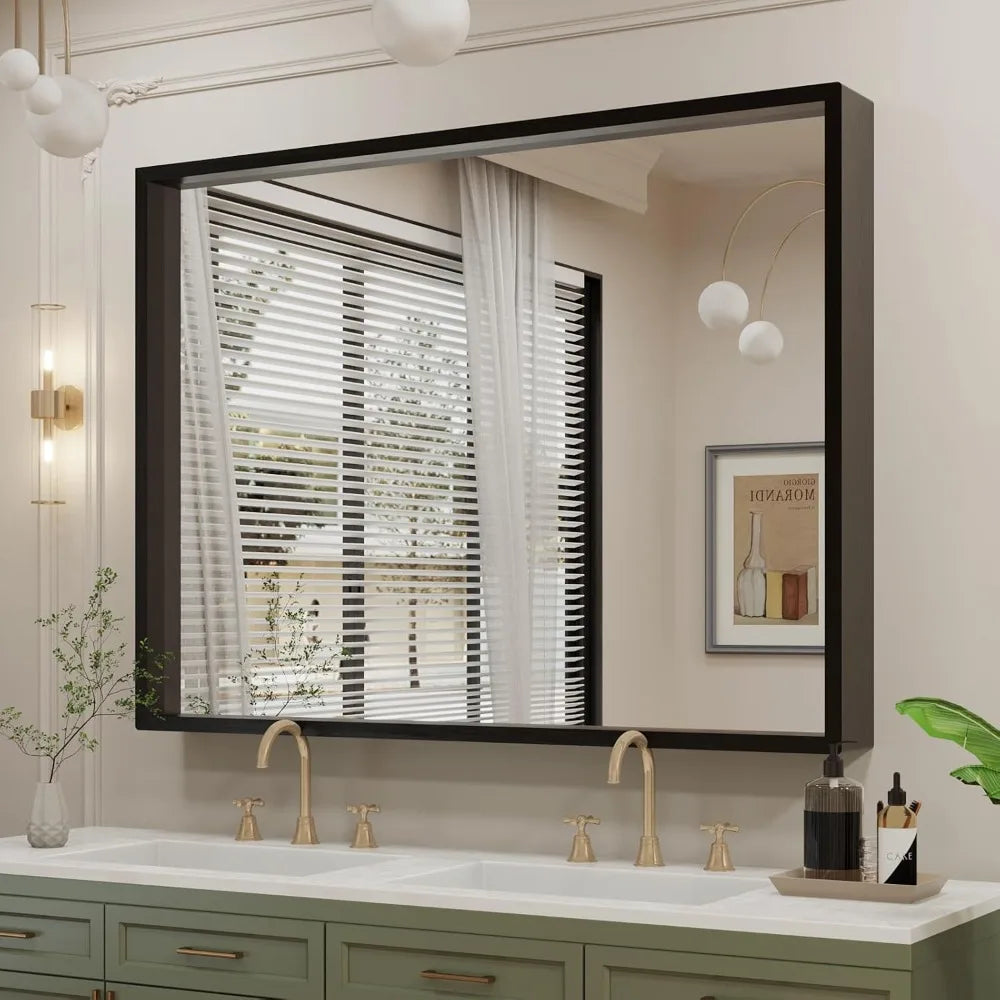 GoDesign VANITY BLACK FRAME MIRROR