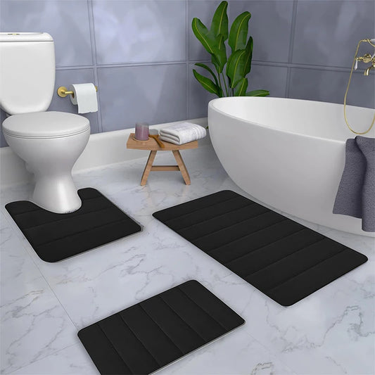 GoDesign 3 SET SOLID BATH MATS